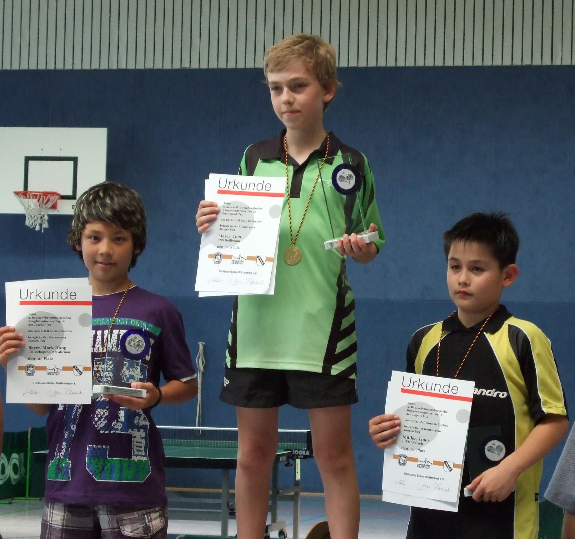 Tom Mayer dominiert bei den Jungen U13 und schmettert sich zum Sieg